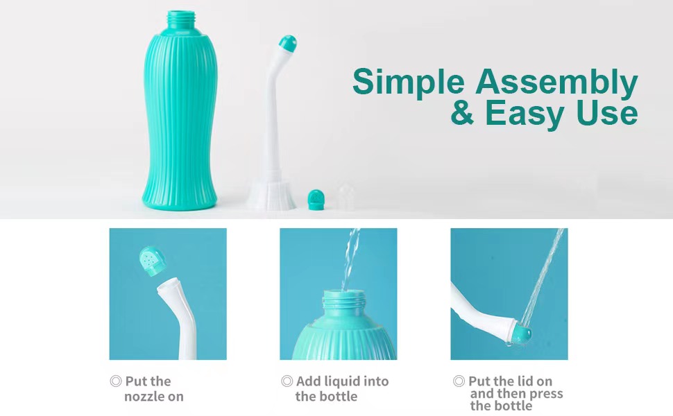 Epsilon Portable Jet Spray Bottles for Toilets 500ml Retractable