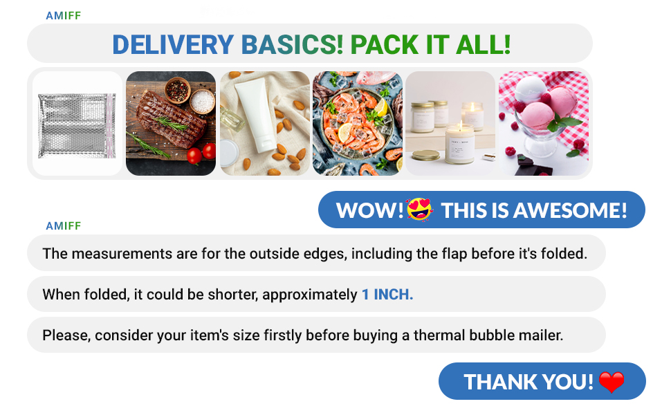 AMZ Thermal Insulated Bubble Mailers 24" x 20", Pack of 10 Silver Metallic