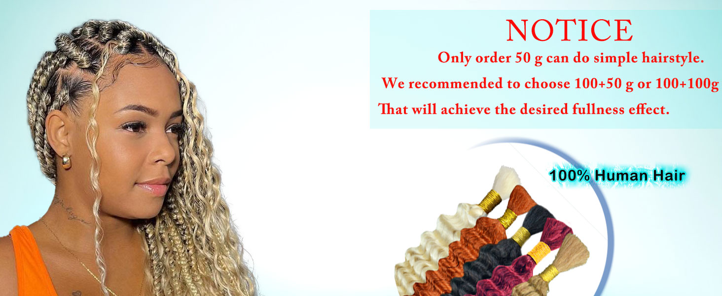 Niviorvan Burgundy Human Braiding Hair 18 Inch 50 g 1