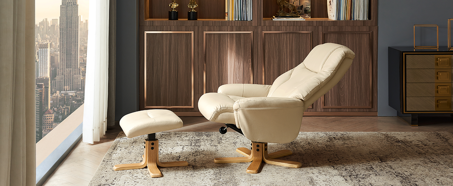 Reclining Chair with Ottoma
