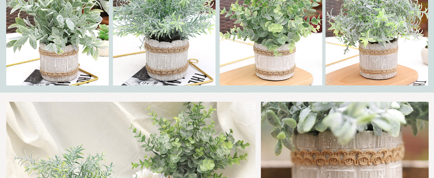 artificial potted plants farmhouse kitchen decor