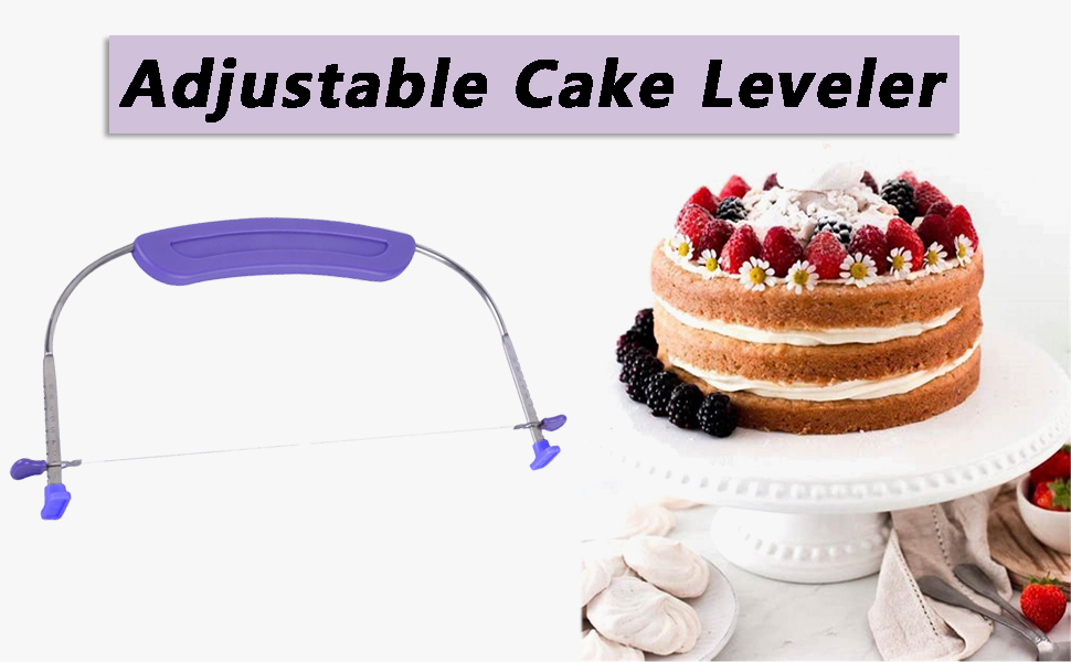 WAFJAMF Adjustable Cake Leveler Cutter, Professional Cake