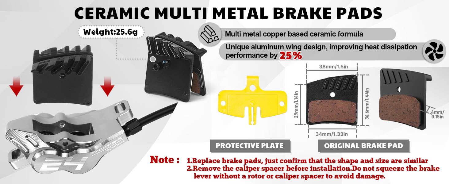 CERAMIC MULTI METAL BRAKE PADS