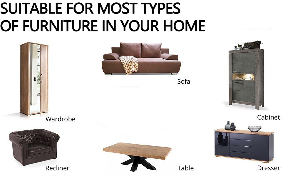 2 Pack Pull Furniture Slides,Large Furniture Sliders