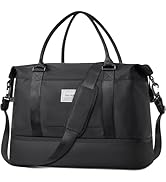 BAGAIL Travel Duffel Bag - Weekender, Overnight Gym Carry On Tote with Wet Pocket, Hospital Mom B...