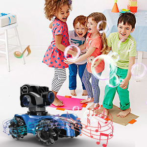 remote control tank with demo stunt show 360° rotation make bubble drift