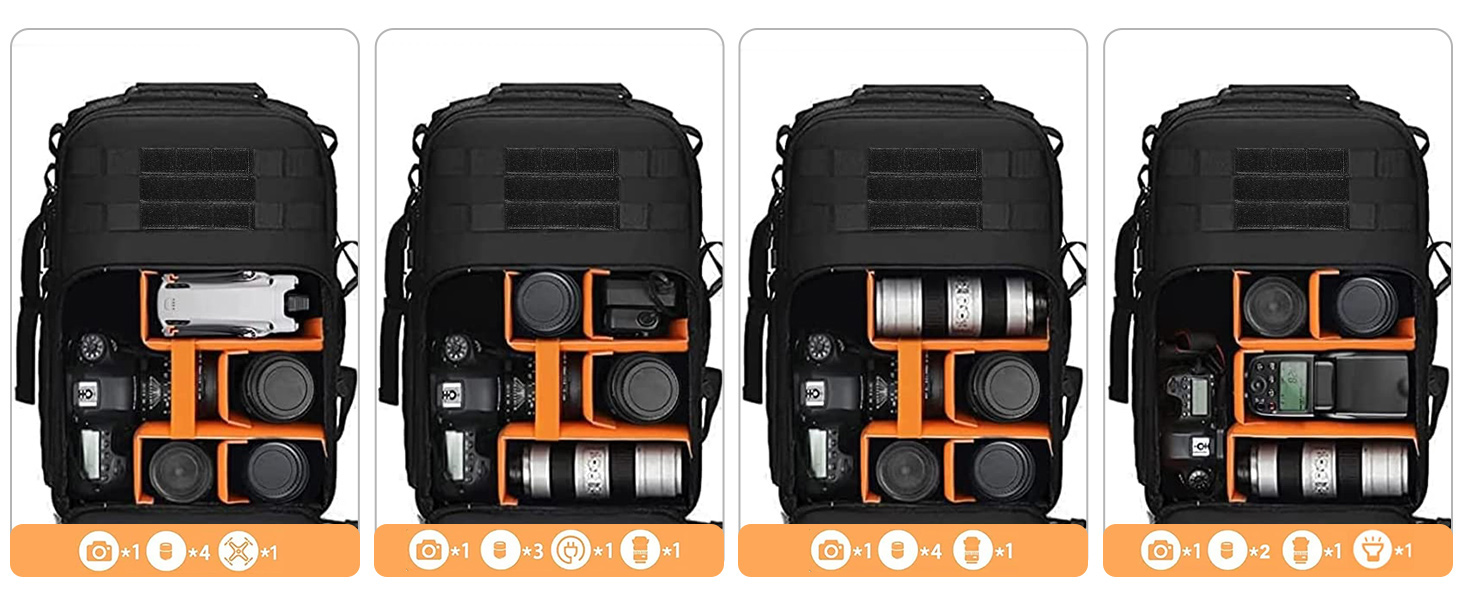 MOSISO Camera Backpack, DSLR/SLR/Mirrorless Photography Tactical Camera