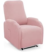 MIFXIN Recliner Cover Stretch Reclining Chair Slipcover 4 Piece Soft Elastic Couch Covers for 1 S...