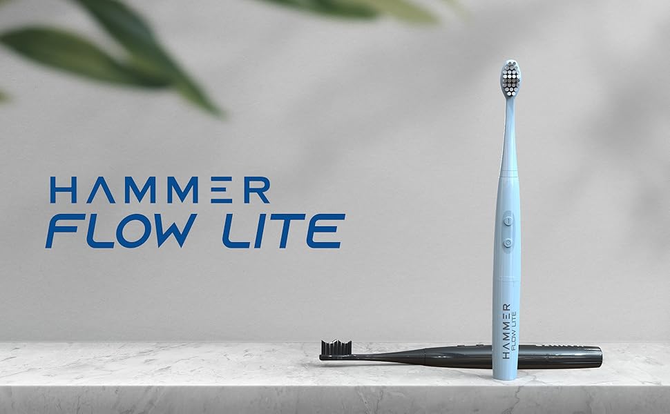 HAMMER Flow Lite Electric Toothbrush with 120 Days Battery Backup, Water resistant, SuperSoft
