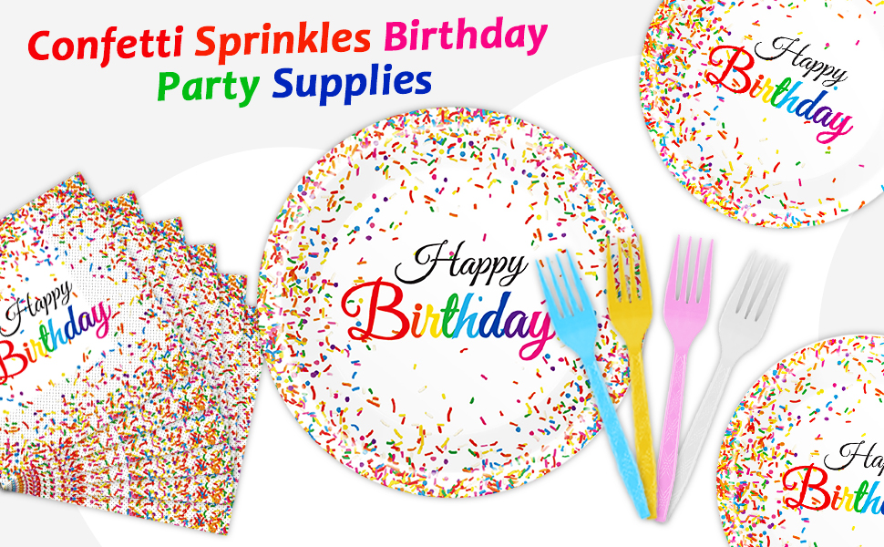 Confetti Sprinkles Tableware 