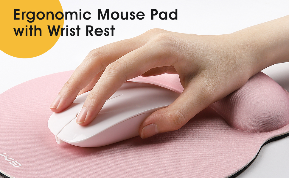 GIM Tapis de Souris Ergonomique avec Repose-Main - avec Repose