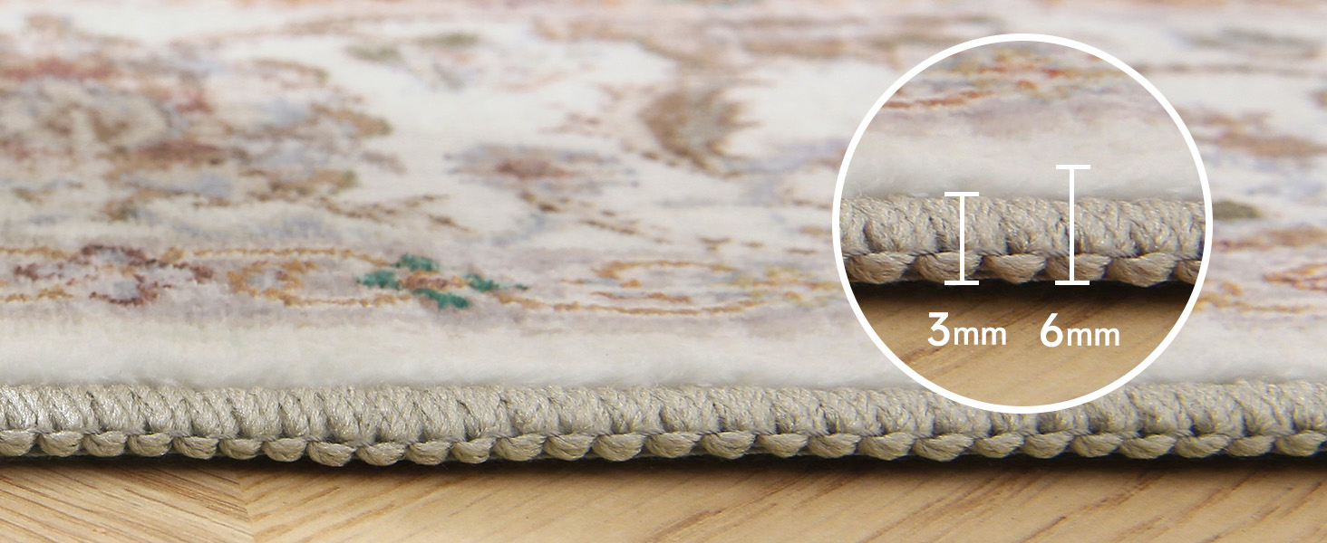 ROCYJULIN 9x12 Area Rugs for Living Room, Faux Wool Area