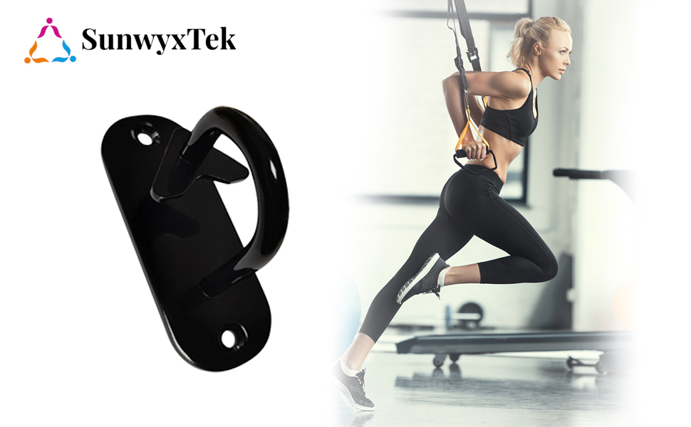 Resistance Bands Wall Mount Anchors, SunwyxTek Wall Mount Workout Anchors Hooks for