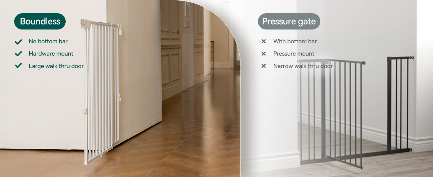 baby gate stairs extra wide dog cat gate house pet door hardware mounte toddlers child doorways