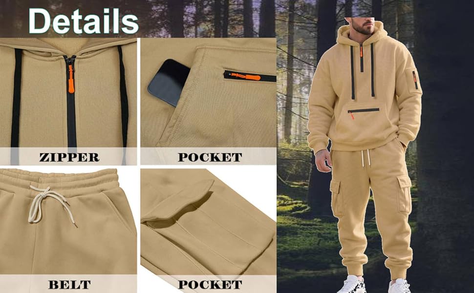 mens tracksuit 2 piece set