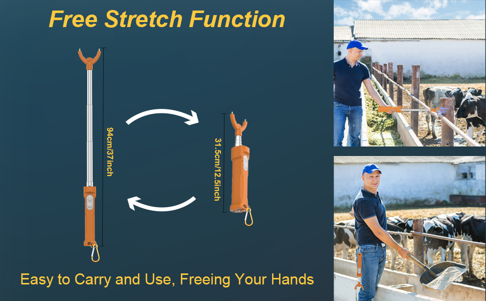 Hdroor Livestock Prod for Cattle, Waterproof Rechargeable