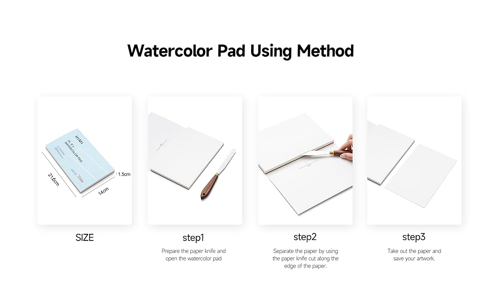 Watercolor Pad Using Method