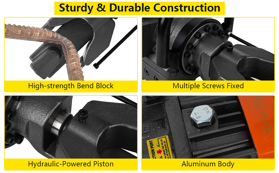 Sturdy and durable Electric Hydraulic Rebar Bender