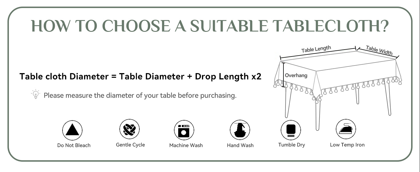 spring linen tablecloth