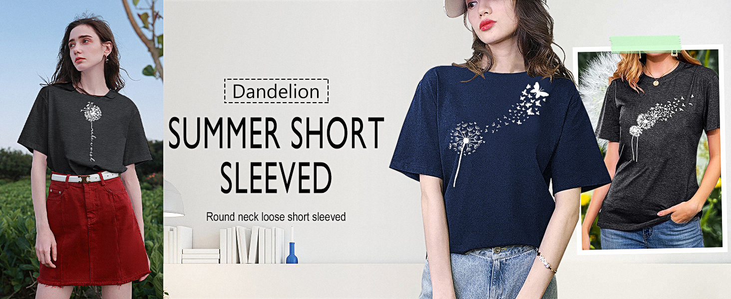 Dandelion T Shirts for Women