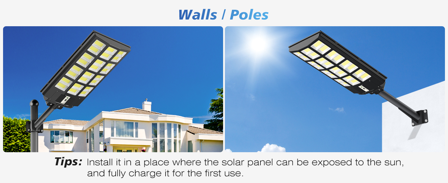 solar street lights outdoor