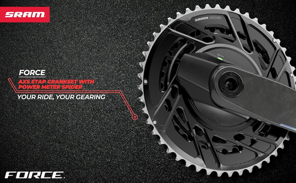 Amazon.com : SRAM Force 2X AXS Power Meter Crankset 172.5mm
