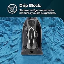 Sistema antigoteo Drip Block/Smart Auto OFF/Precision Tip/Suela anodizada