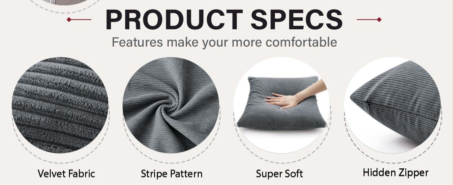 grey cushion cover