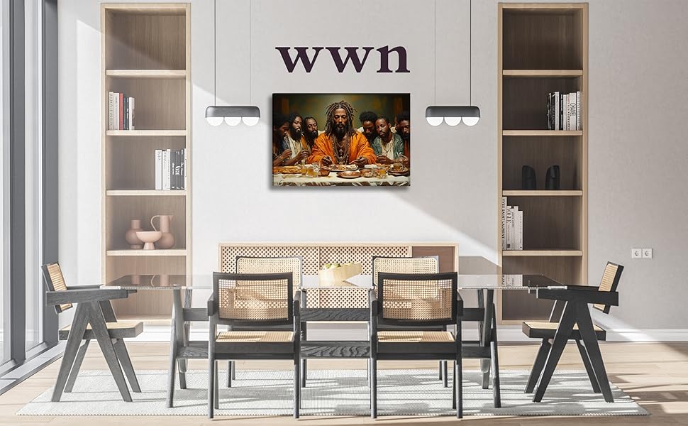 Modern Black Jesus Canvas 