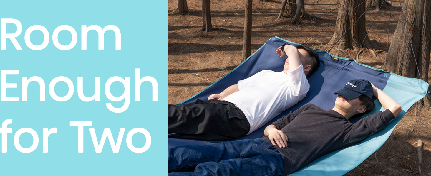 HEYTRIP Camping Hammocks, 2 Person Hammock with Detachable