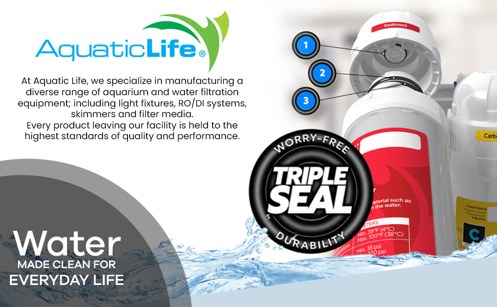 AquaticLife Twist-In 5-Micron Sediment Replacement Filter Cartridge for Reverse Osmosis