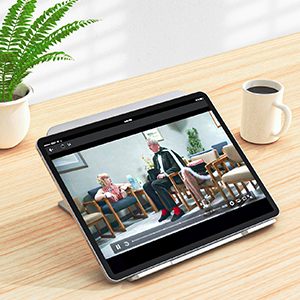 URBAN KINGS Aluminium Laptop Stand for Desk, Adjustable 6 Angle Laptop Riser for Laptops 13" 14" 15.6" inch 105 X