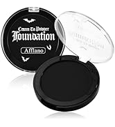 DE'LANCI Black Face Paint Foundation Halloween Sfx Makeup, Semi-matte Black Body Paint Highly Pig...