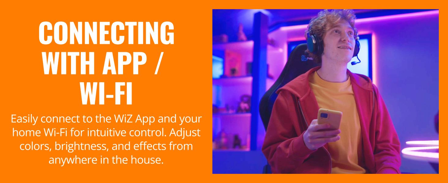 WiZ Connected 100 ft LED Light Strip Flowing Multicolor