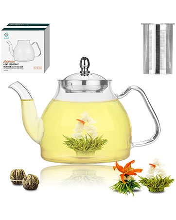 tetwin glass teapot 1000ml