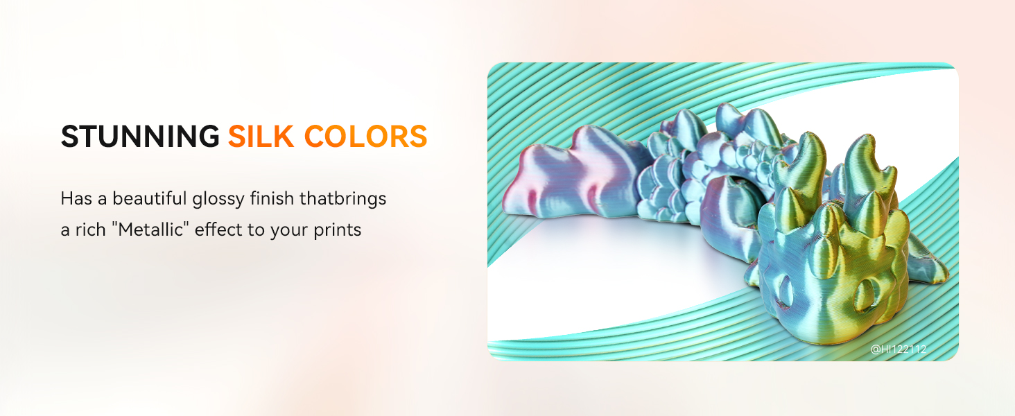 TECBEARS Silk PLA Filament, Tri Color PLA Silk Filament 1.75mm 1 kg