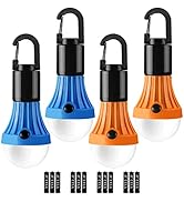 Lepro Compact Tent Light with Clip Hooks, Portable LED Hanging Tent Lights with 3 Lighting Modes,...