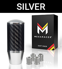 Amazon.com: Premium Silver Carbon Fiber Gear Stick Shift