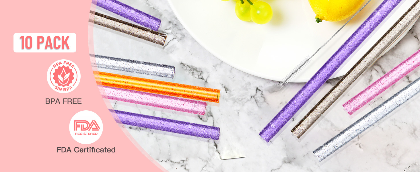 Replacement Straws Compatible with Stanley