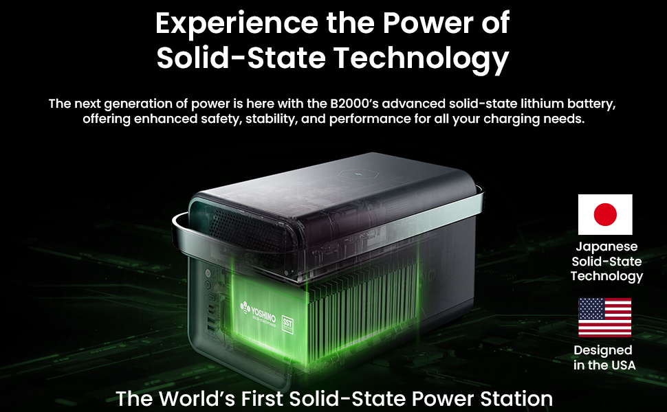 Yoshino B2000 SST True SolidState Portable Power Station 1