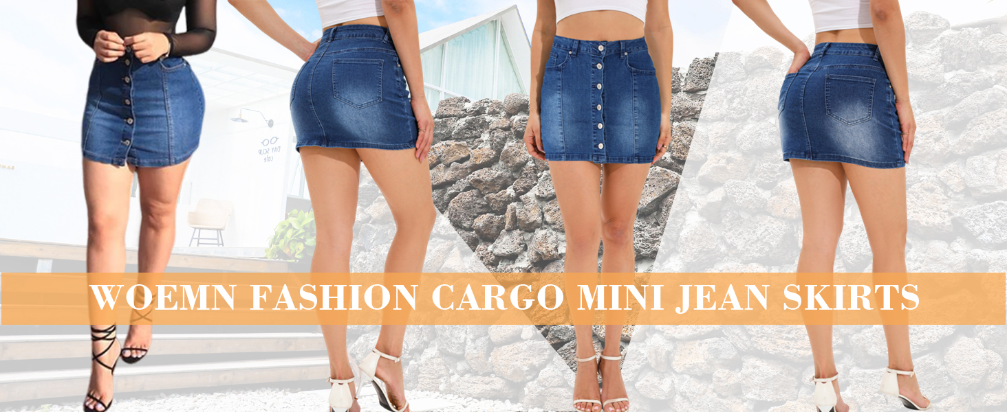 Jean skirts