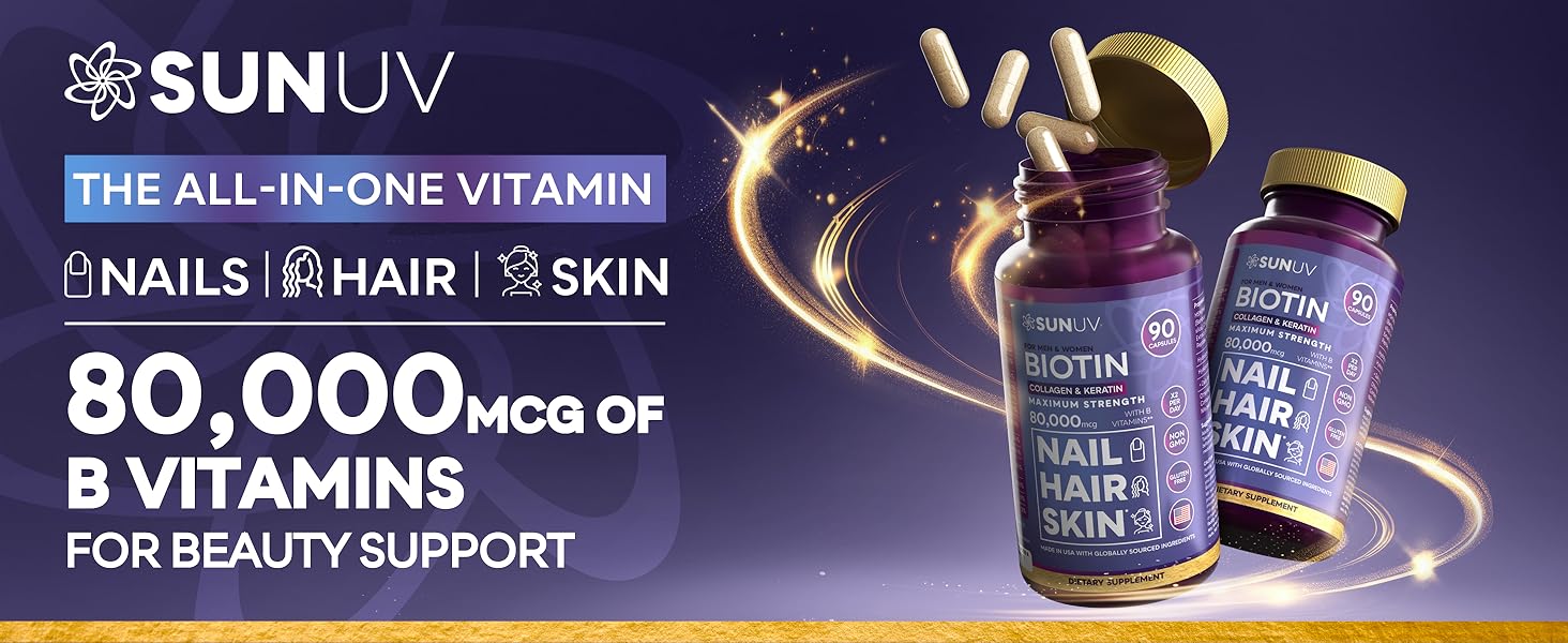 SUNUV biotin for hair growth women