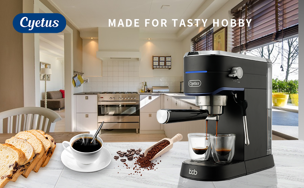 CYETUS Espresso Machine for Home Barista CYK7602, Milk