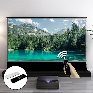 【新品・即日発送】92インチ フロアアップ式電動スクリーン 抗光 8K対応 新品・即日発送】92インチ フロアアップ式電動スクリーン 抗光