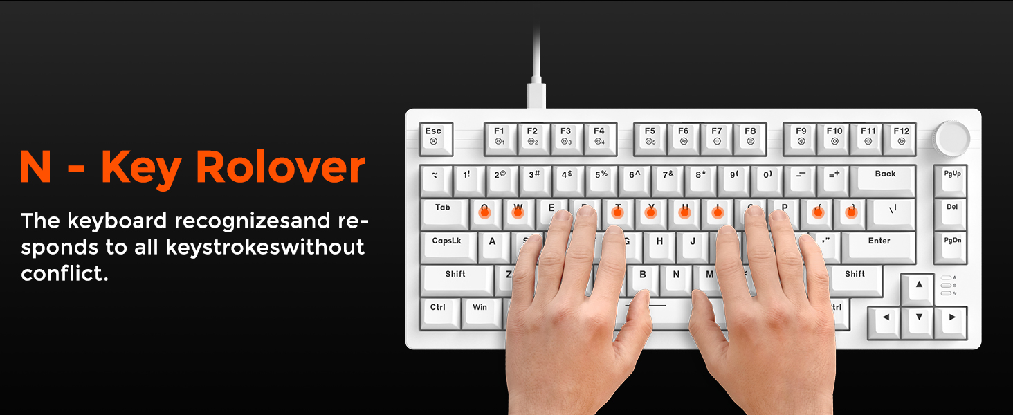 75% wired gaming mechanical keyboard