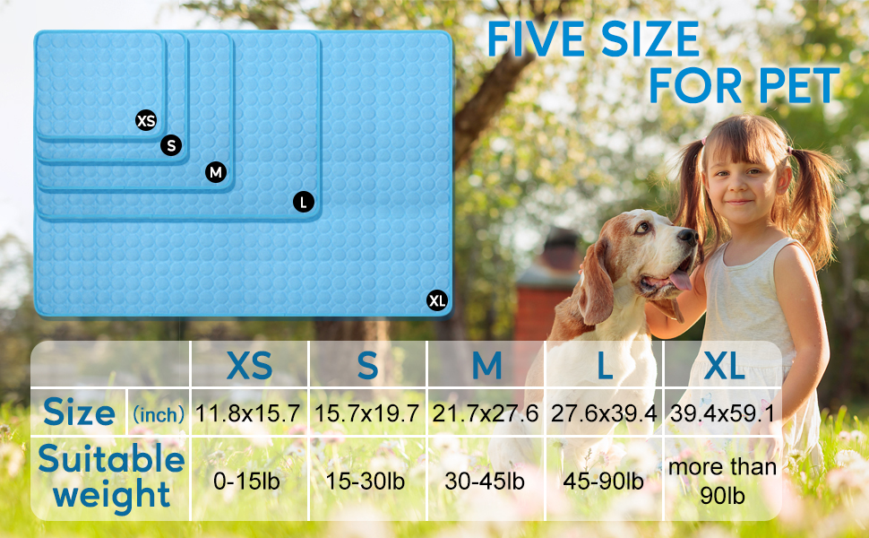 SHEJIZE Dog Cooling Mat Dog Cooling Pad Self Cooling