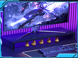 Gmaing desk with monitor stand conforms to the ergonomic structure, effectively reduce neck pain.