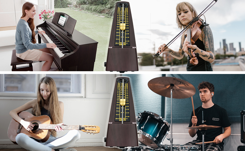 LEKATO Mechanical Metronome, Universal Metronome for Piano