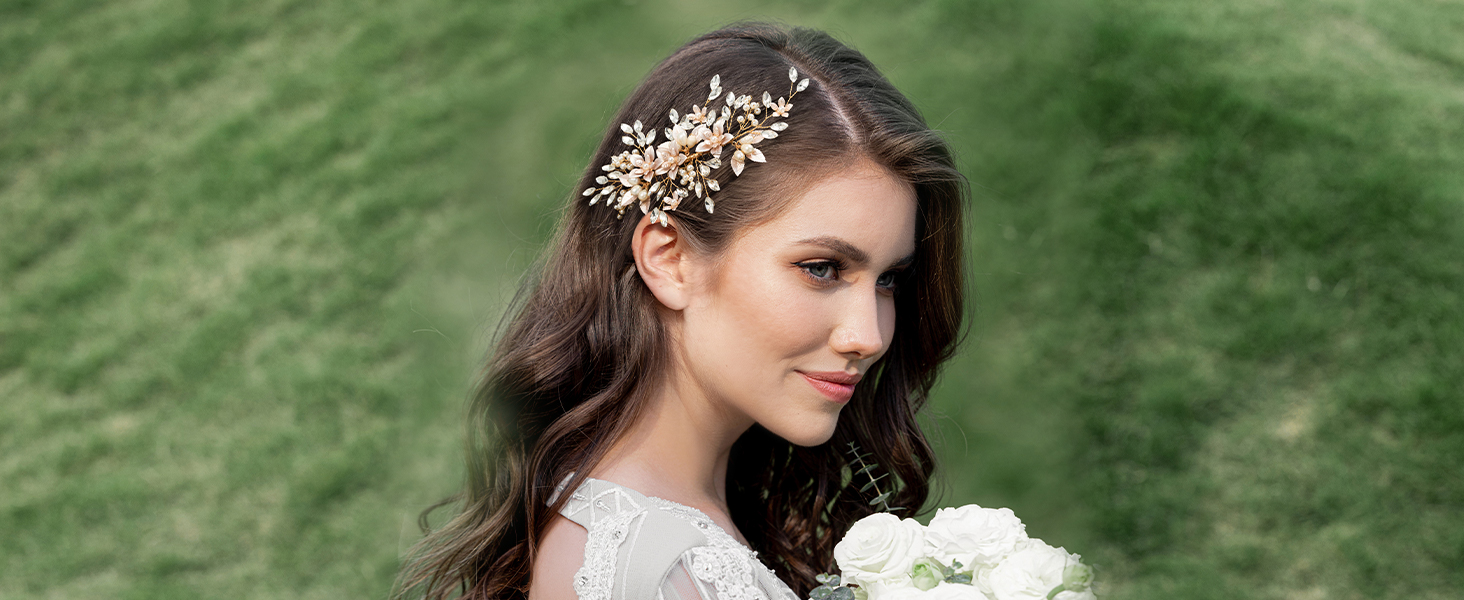 bride hair clip