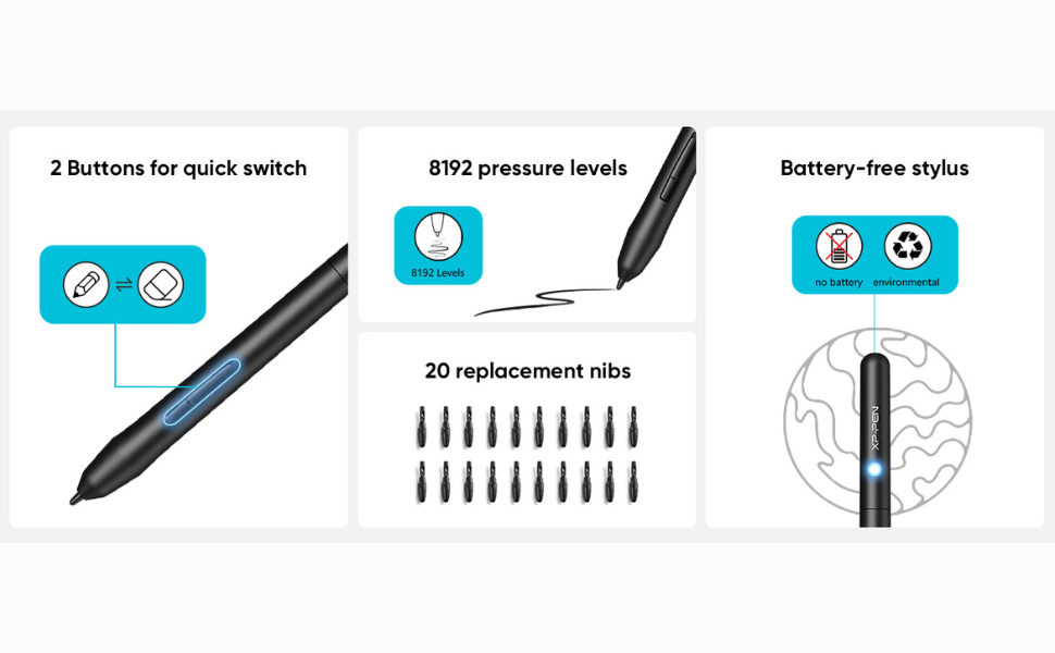 graphic tablet pentab pen tablet for online teaching for laptop drawing pad wacom pen tablets
